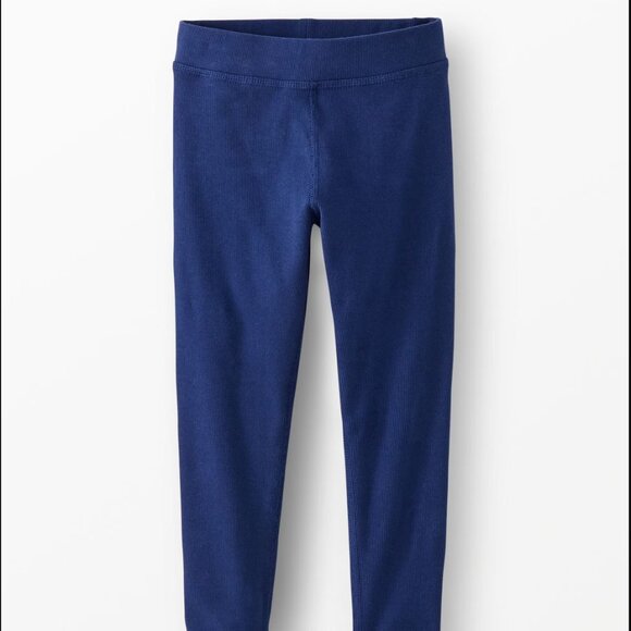 Hanna Andersson Girls Navy Ribbed Leggings Size 10 / 140 | Soft Cotton - Picture 1 of 11